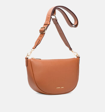 Laurent David Crossbody tassen Zwart/Goud/Cognac