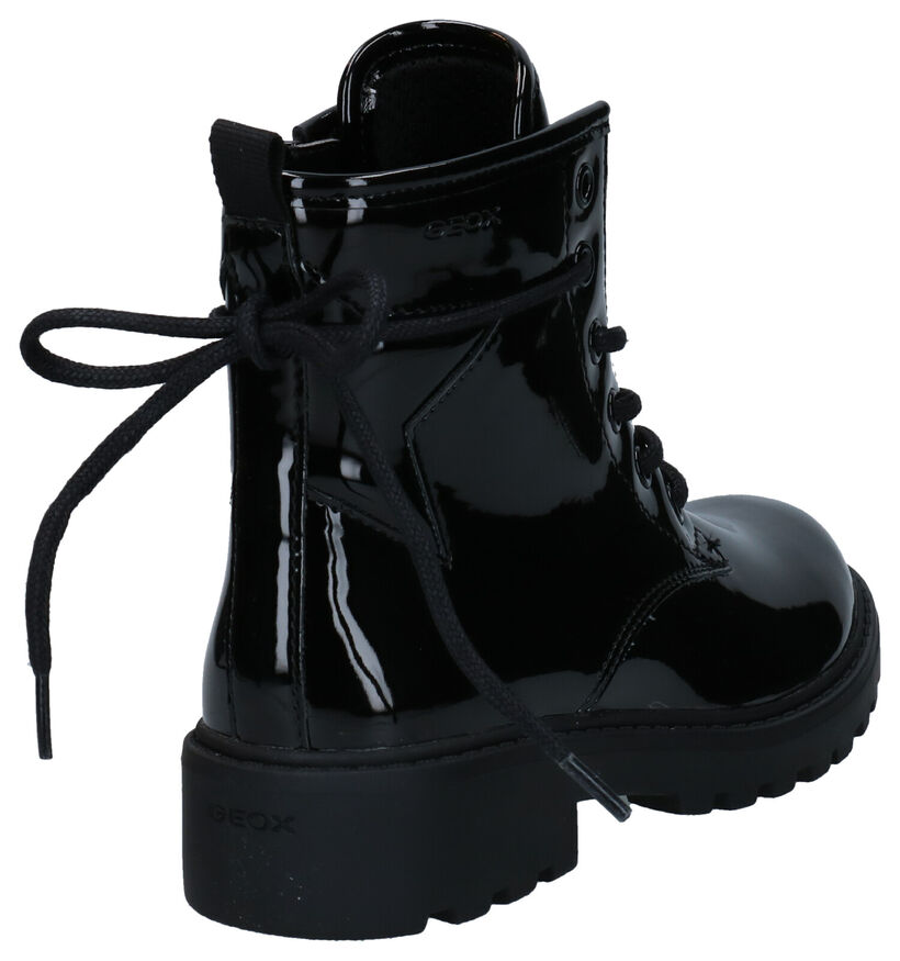 Geox Casey Zwarte Bottines in kunstleer (295128)