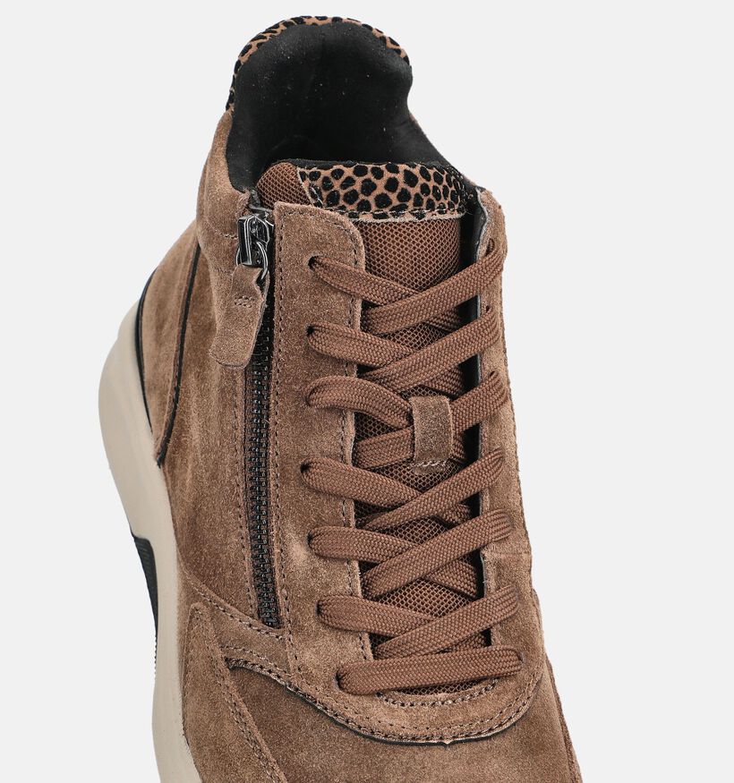 Gabor Rollingsoft Baskets en Marron pour femmes (378267) - pour semelles orthop&eacute;diques