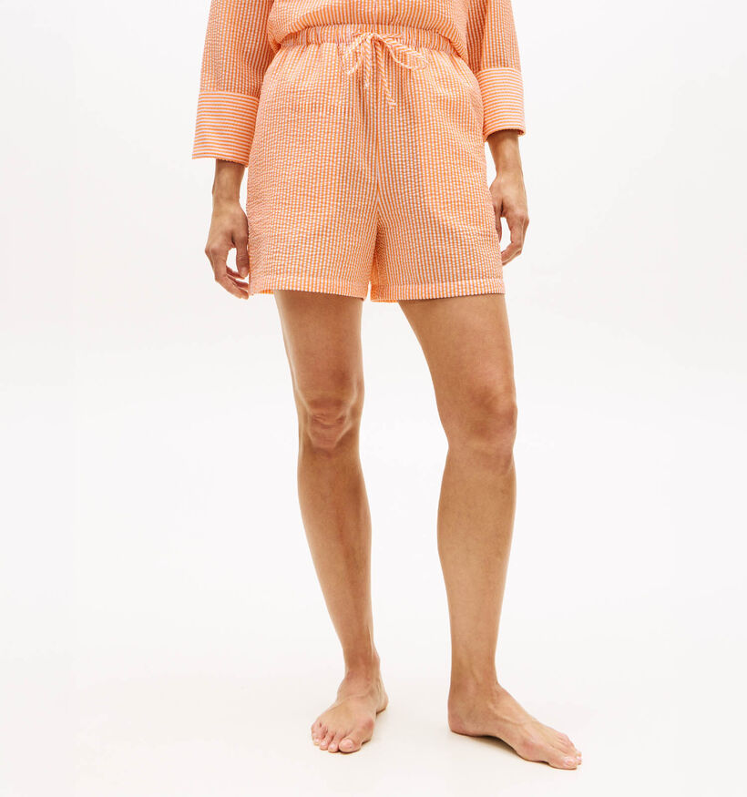 Tommy Hilfiger Seersucker Oranje Short voor dames (369267)