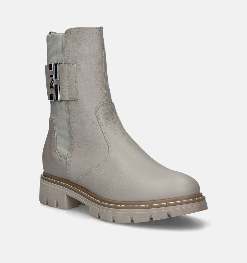 NeroGiardini Bottines motardes en Beige pour femmes (347545)