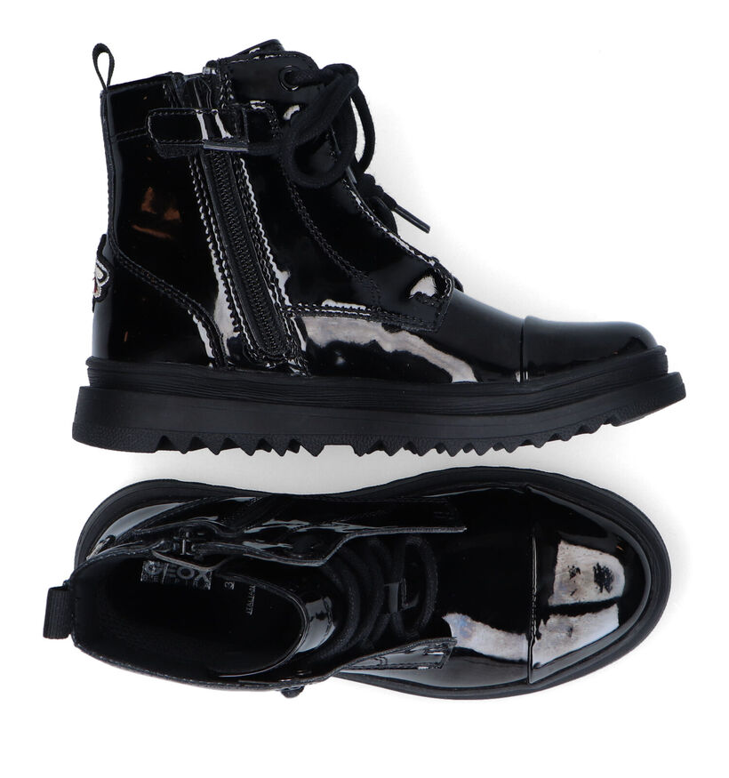 Geox Gillyjaw Bottines en Noir en simili cuir (317650)