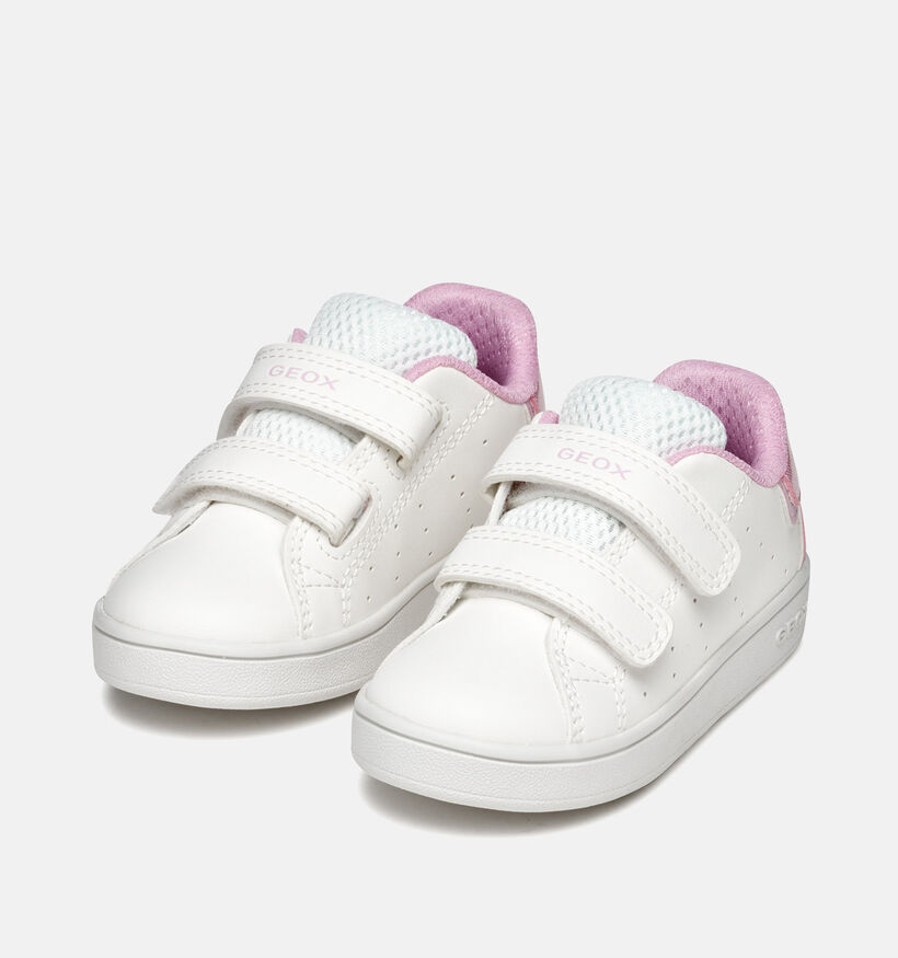 Geox Baskets pour b&eacute;b&eacute; en Blanc pour filles (369995) - pour semelles orthop&eacute;diques