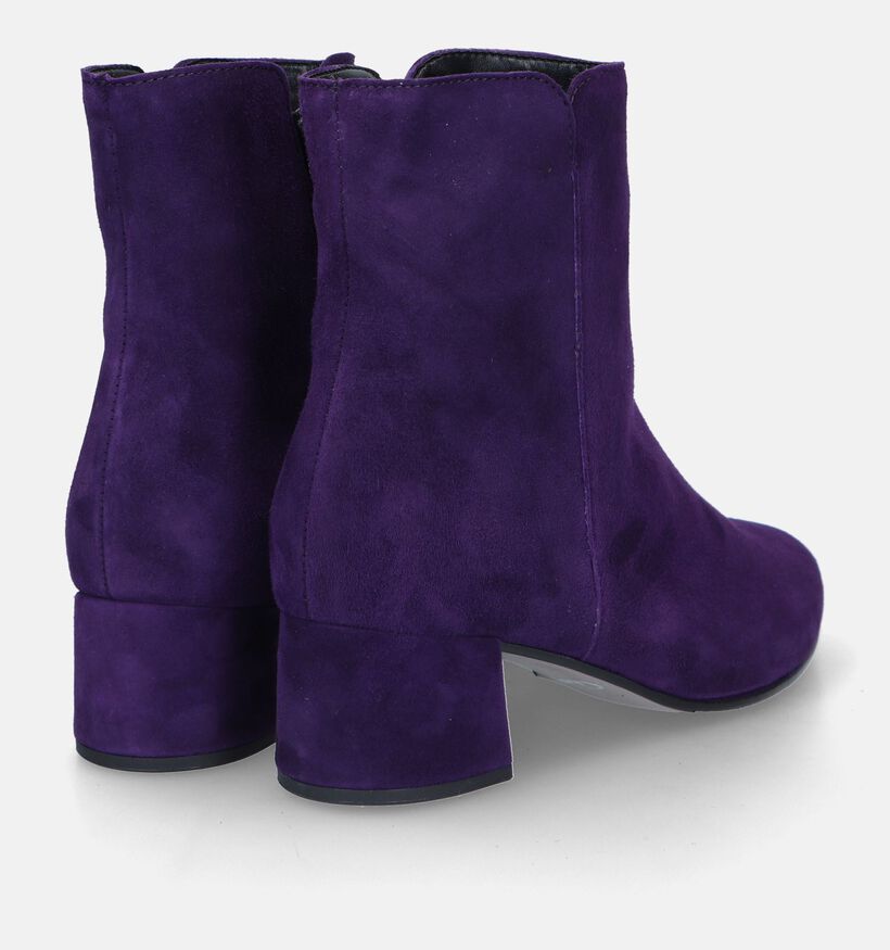 Gabor Bottines avec talon en Mauve pour femmes (331238) - pour semelles orthopédiques