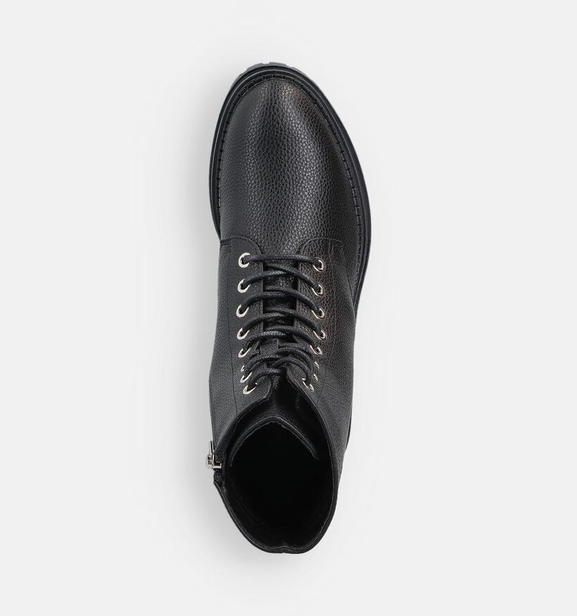 Poelman Boots à lacets en Noir pour femmes (364187)
