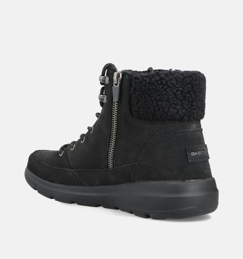 Skechers Glacial Ultra Woodlands Zwarte Winterboots voor dames (362115)