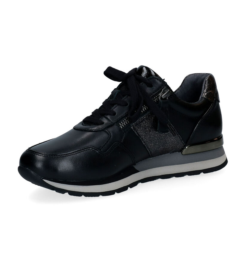 Gabor OptiFit Chaussures à lacets en Noir en cuir (297421)