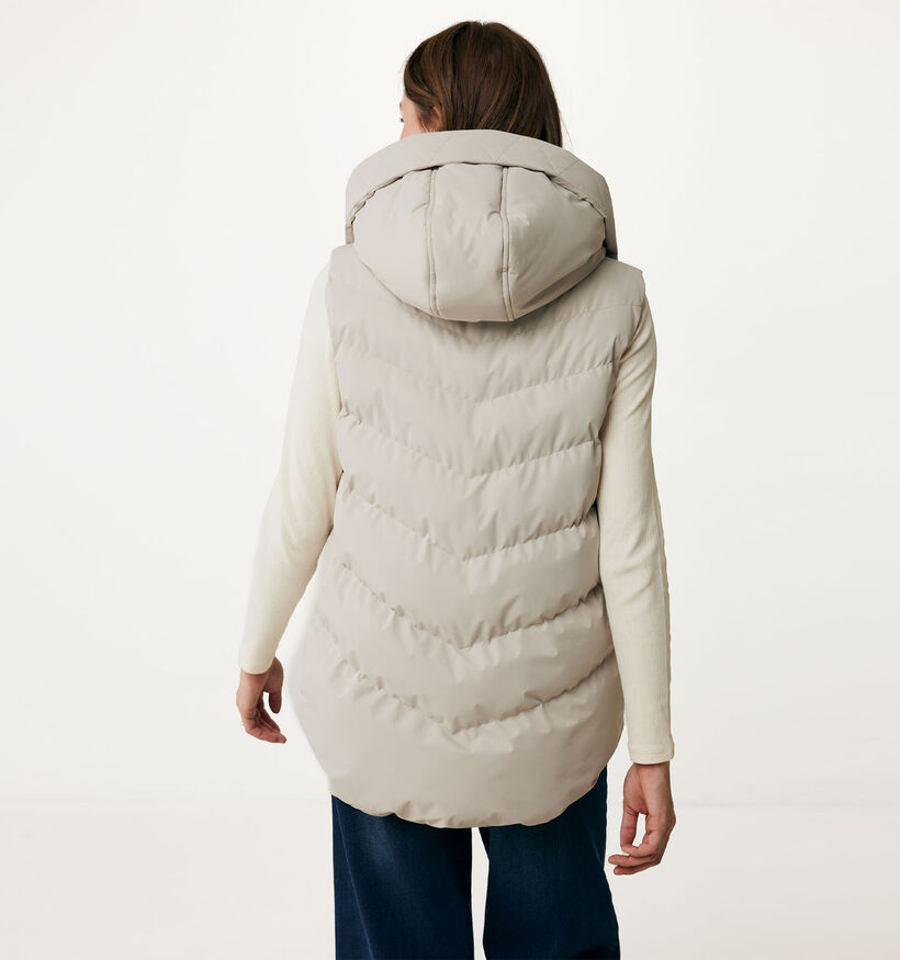 Mexx Doudoune courte sans manches en Beige pour femmes (345056)