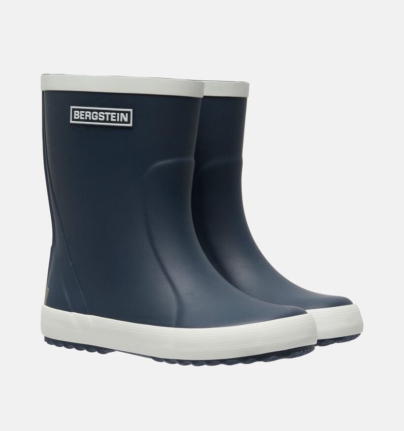 Bergstein Classic Bottes de pluie en Bleu Fonc&eacute; pour filles, gar&ccedil;ons (373239) - pour semelles orthop&eacute;diques