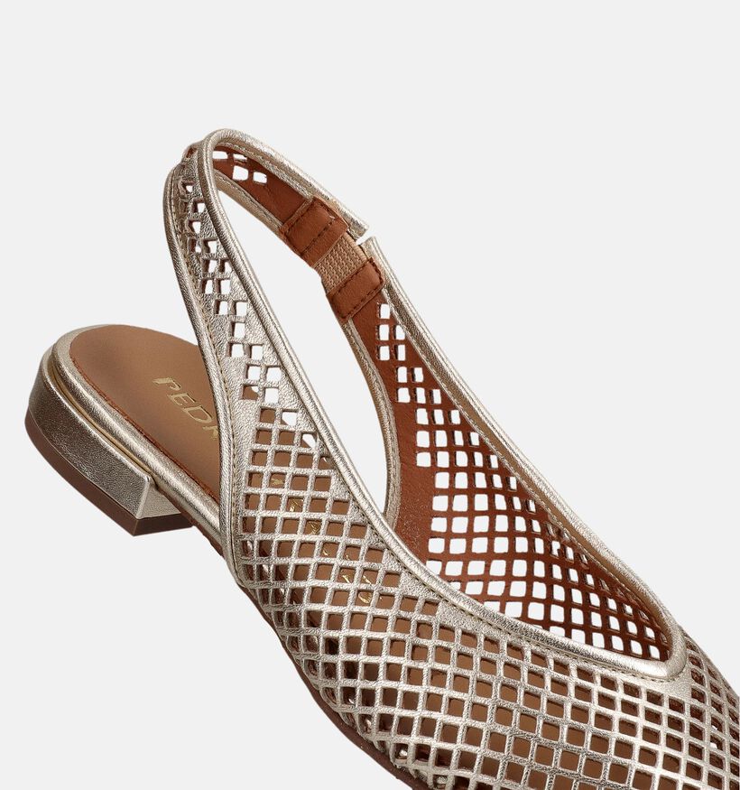 Pedro Miralles Ballerines Slingback en Or pour femmes (373637)