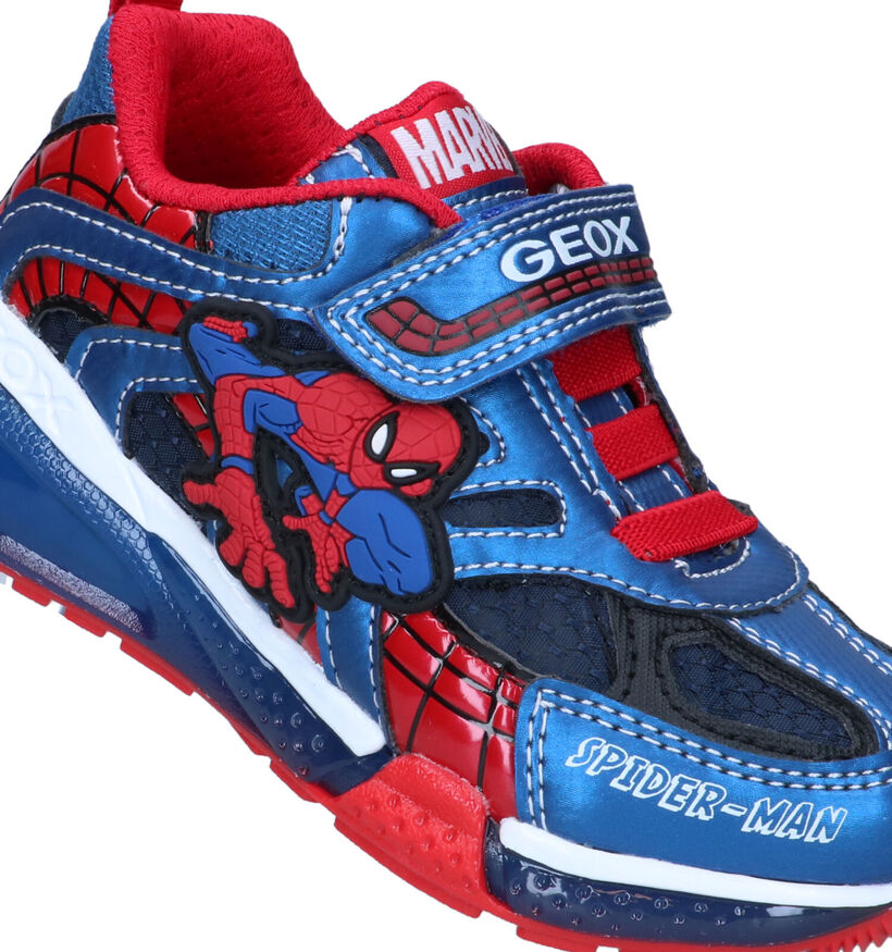 Geox Bayonyc Blauwe Spiderman Sneakers voor jongens (320628)