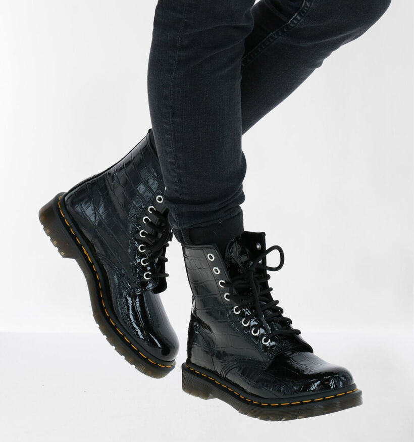 Dr. Martens 1460 Bottines en Blanc en cuir (284638)