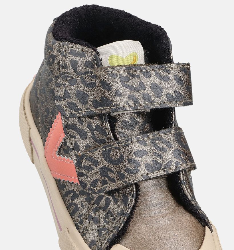Victoria Tribu Tiras Grijze Hoge Schoenen met Velcro voor meisjes (363040)