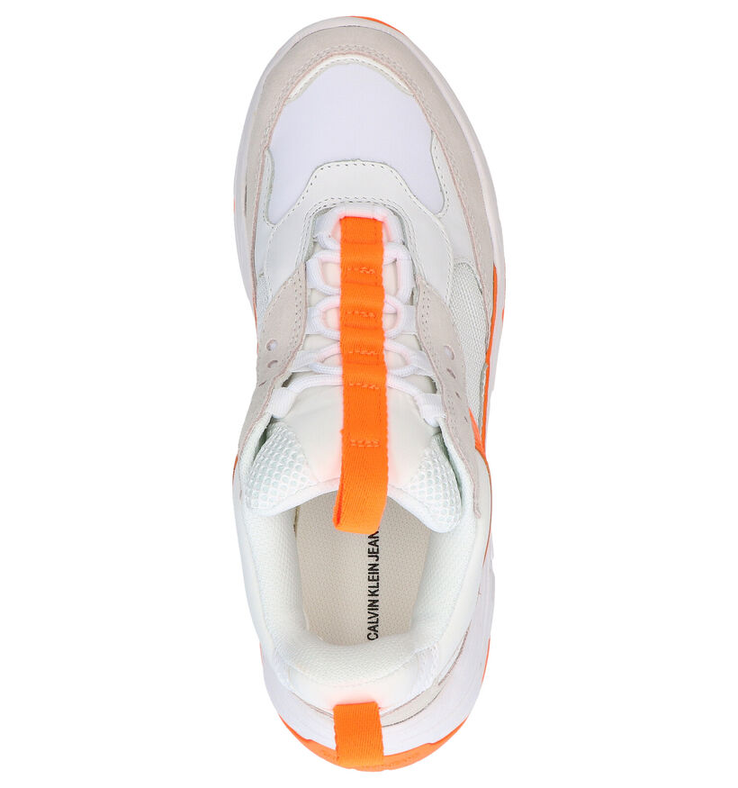 Calvin Klein Maya Witte Sneakers in leer (269213)