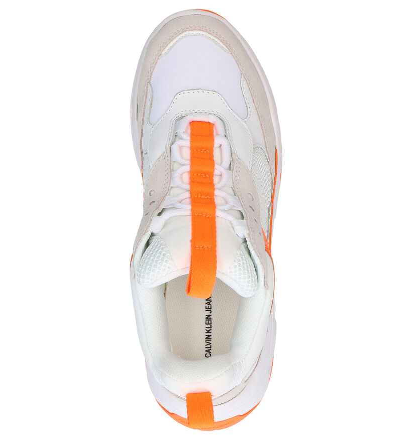 Calvin Klein Maya Baskets en Blanc en daim (269213)