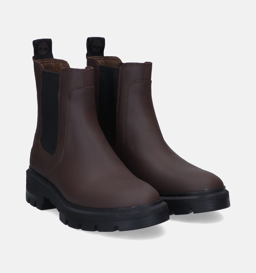 Timberland Cortina Valley Bottines Chelsea en Brun en cuir (313450)