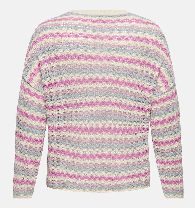 ONLY Carmakoma Asa Roze Gebreide trui voor dames (351436)
