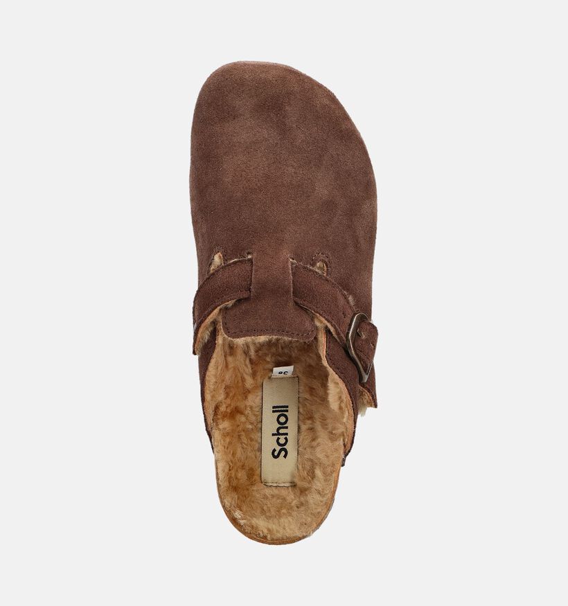 Scholl Donkerbruine Gesloten Slippers voor dames (364556)