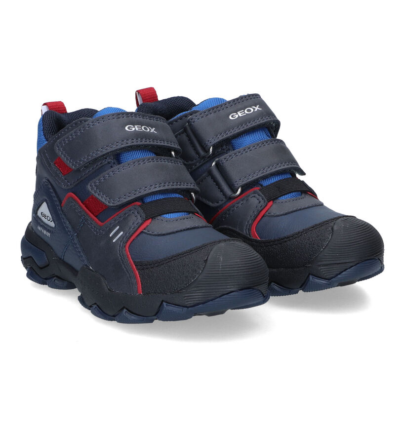 Geox Buller Bottines en Bleu pour garçons (312577) - pour semelles orthopédiques