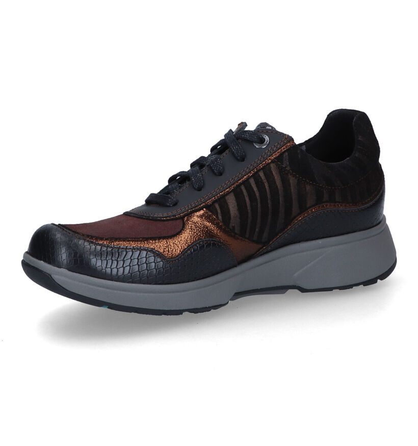 Xsensible Lima Zwarte Veterschoenen voor dames (316734) - geschikt voor steunzolen