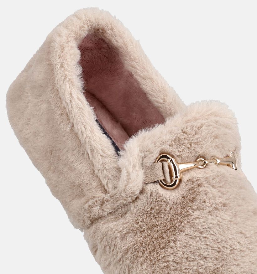 Macarena Pantoufles en Beige fonc&eacute; pour femmes (381084) - pour semelles orthop&eacute;diques