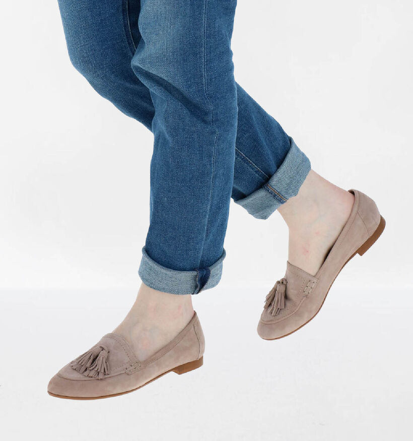 River Woods Loafers en Taupe en nubuck (289202)