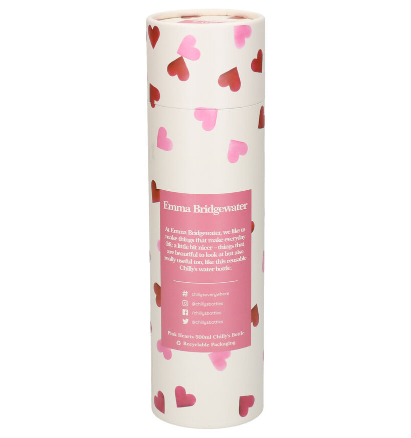 Chilly's x Emma Bridgewater Hearts Ecru Drinkfles 500ml (283540)