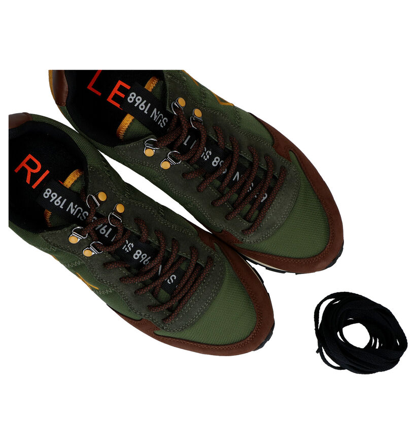 Sun 68 Tom Goes Camping Baskets en Kaki en nubuck (298261)