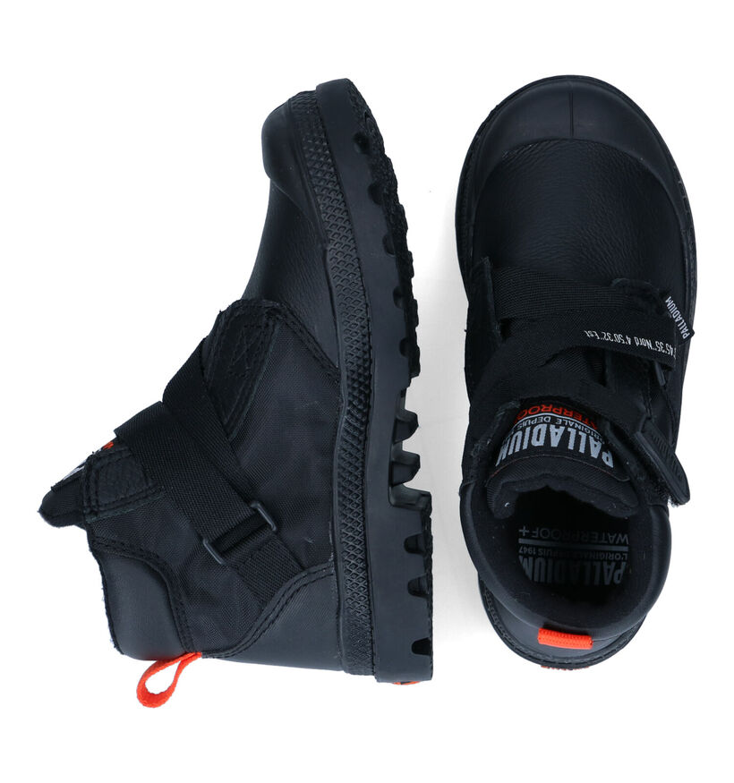Palladium Pampa Zwarte Boots voor jongens (312974) - geschikt voor steunzolen