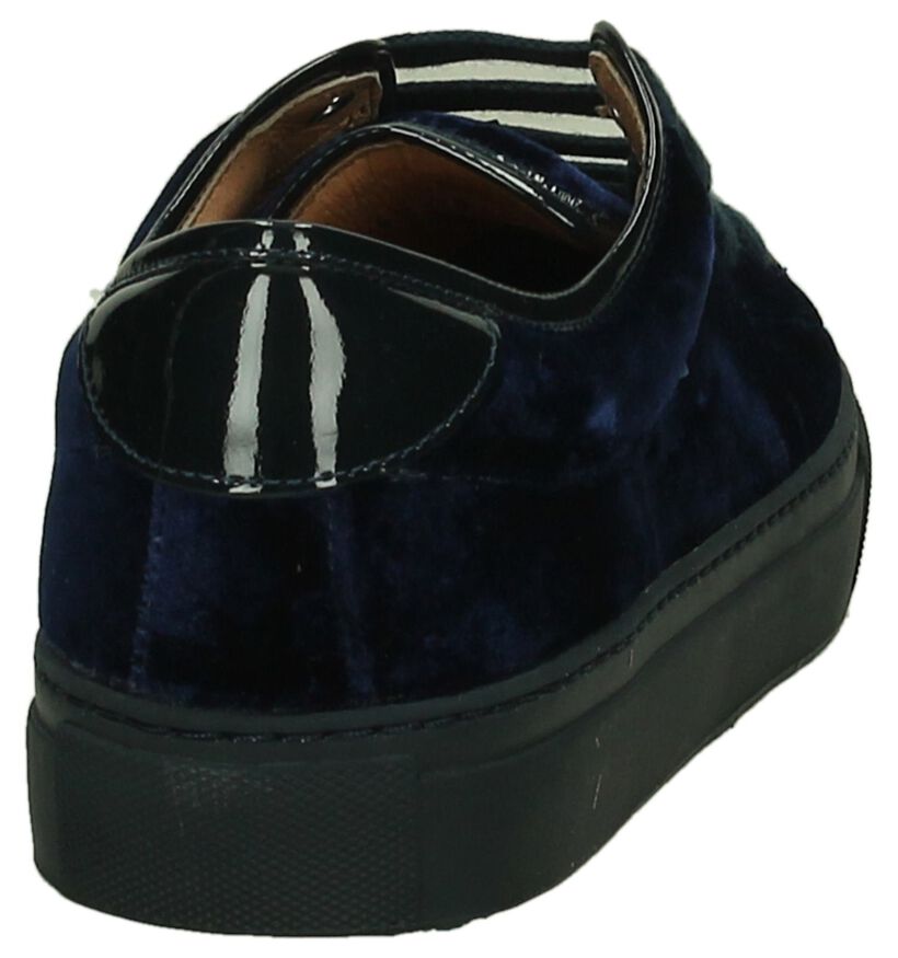 Hampton Bays Blauwe Velours Sneakers in velours (207836)