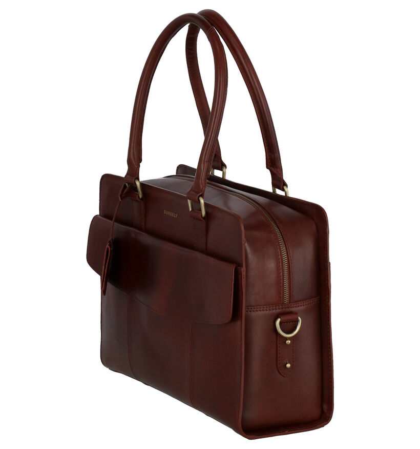 Burkely Edgy Eden Bruine Laptoptas in leer (260935)