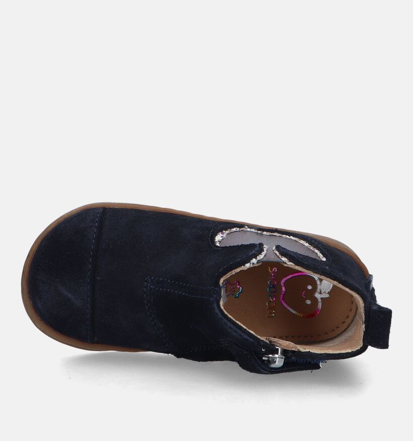 Shoo Pom Bouba New Apple Blauwe Babyschoenen voor meisjes (330608) - geschikt voor steunzolen