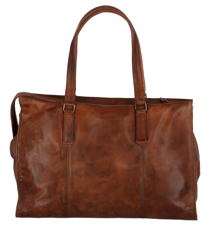 Cognac Shopper Tas Burkely Noble Nova in leer (252430)