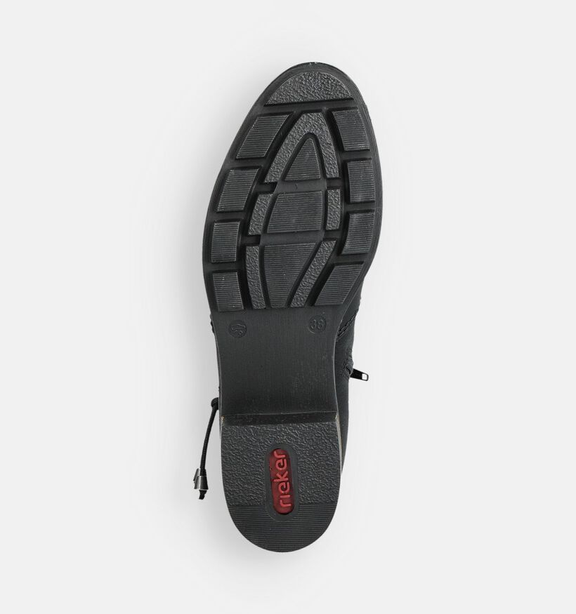 Rieker Bottines plates en Noir pour femmes (379879) - pour semelles orthop&eacute;diques