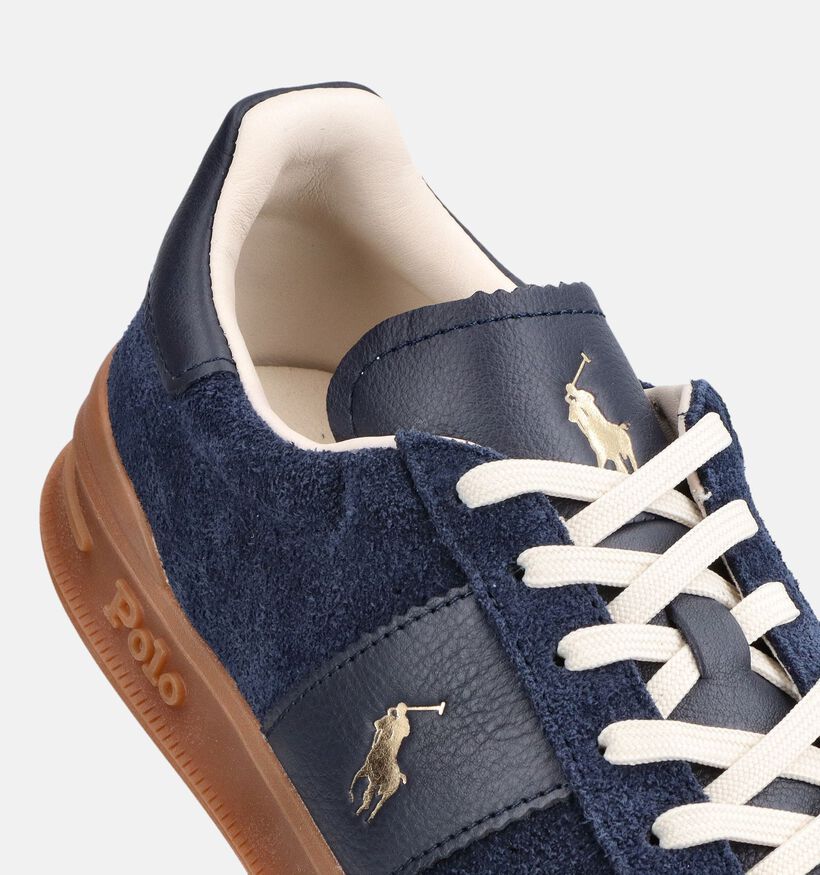 Polo Ralph Lauren Area Chaussures plates en Bleu fonc&eacute; pour hommes (375265)