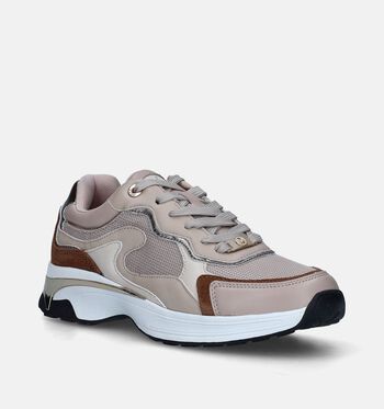 Mexx Sneakers Zwart/Beige/Bruin