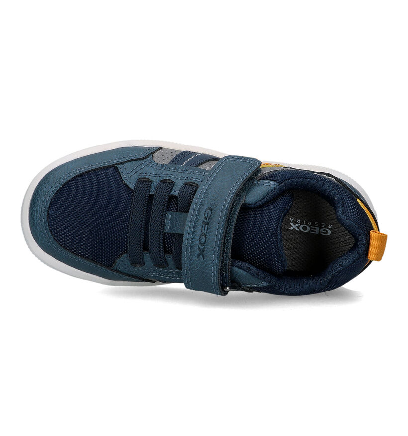 Geox Arzach Baskets en Bleu pour garçons (328527) - pour semelles orthopédiques