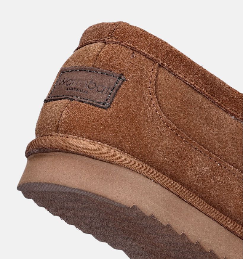Warmbat Ebor Pantoufles en Cognac pour hommes (346342)