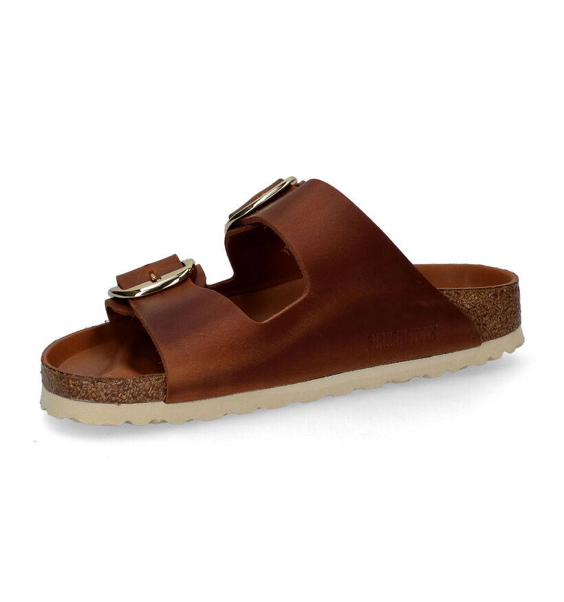 Birkenstock Arizona Big Buckle Nu-pieds en Noir en cuir (294834)