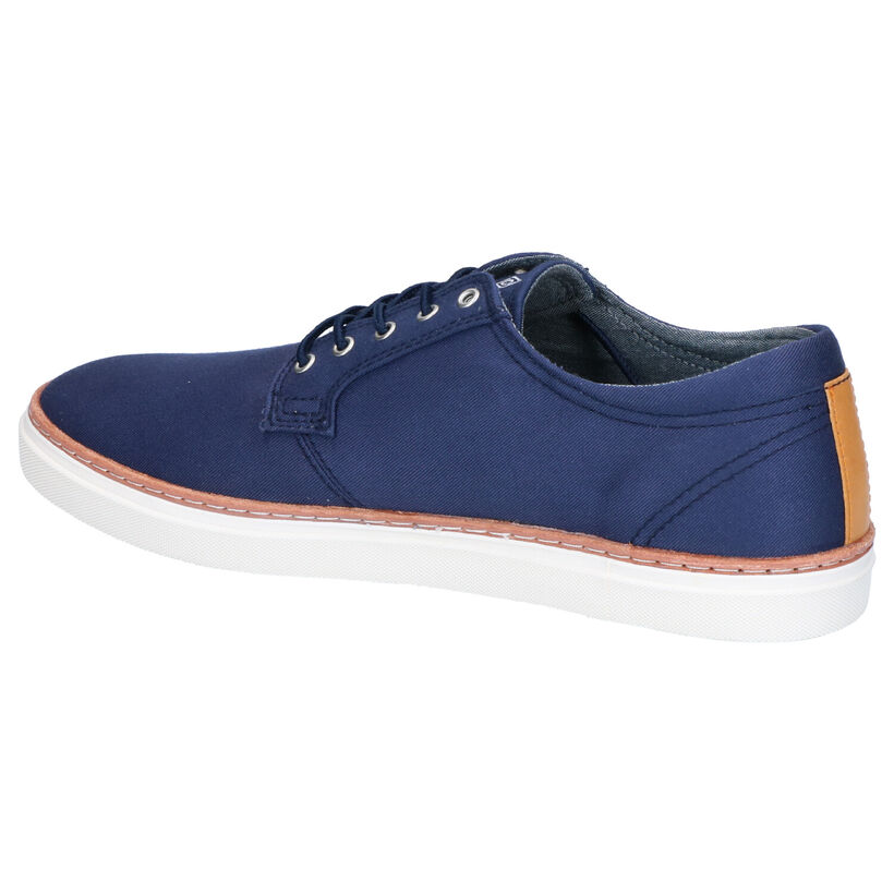 Gant Prepville Blauwe Veterschoenen in stof (271315)