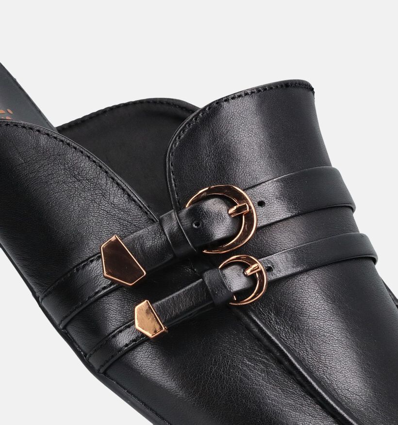 Tamaris Zwarte Platte Muiltjes met Gespen voor dames (367678)