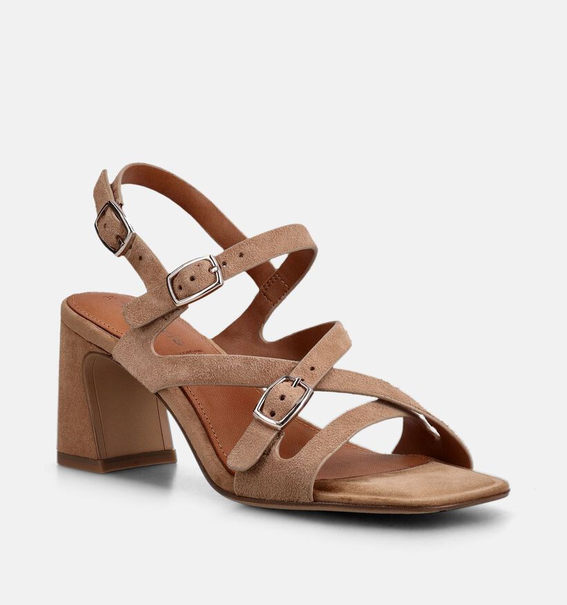Tamaris Beige Sandalen met hak voor dames (371766)
