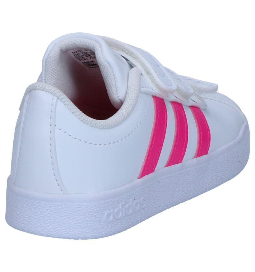 adidas VL Court 2.0 Witte Sneakers in kunstleer (264851)