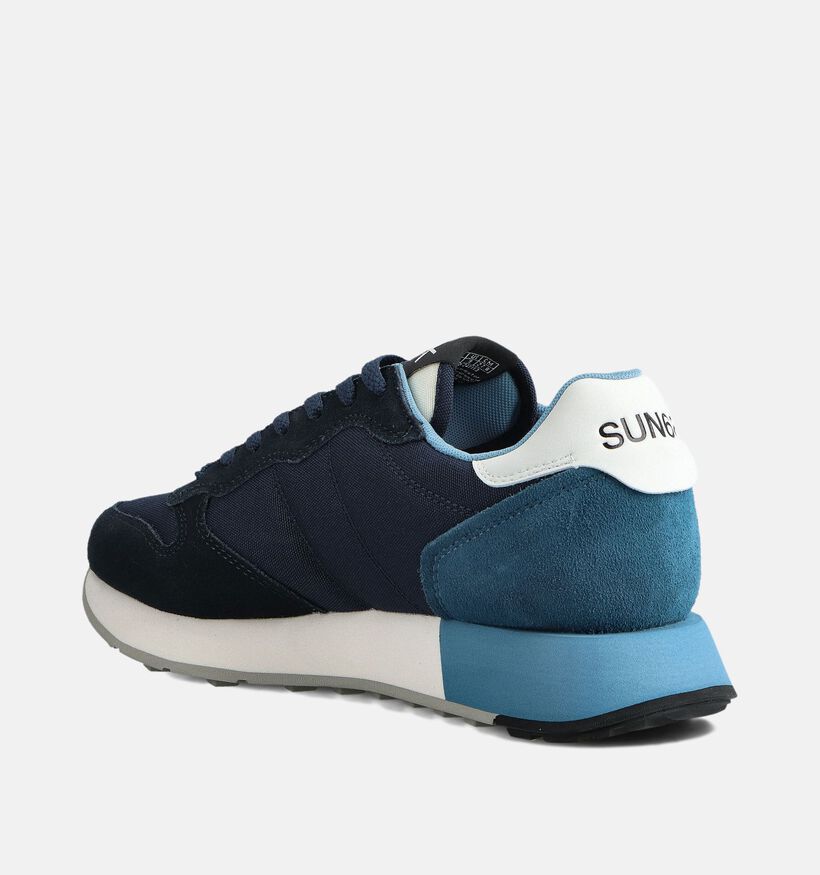 Sun68 Jaki Solid Sneakers Blauw voor heren (361806) - geschikt voor steunzolen