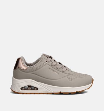 Skechers Memory Foam Low Sneakers Zwart/Taupe/Groen