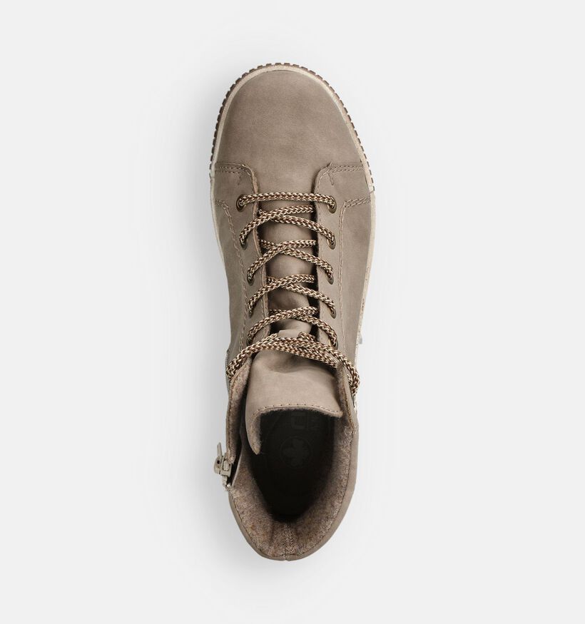 Rieker Beige Hoge Sneakers voor dames (360463) - geschikt voor steunzolen