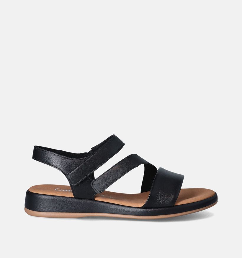 Gabor Zwarte Platte sandalen voor dames (352026)