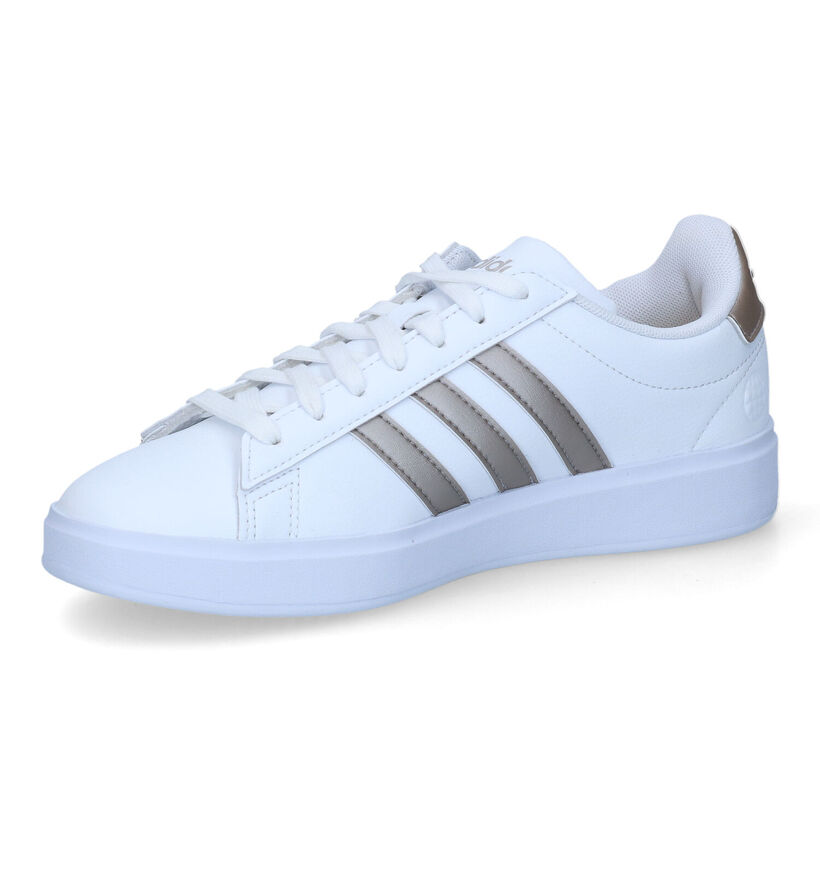 adidas Grand Court 2.0 Baskets sportives en Blanc pour femmes (356989) - pour semelles orthopédiques
