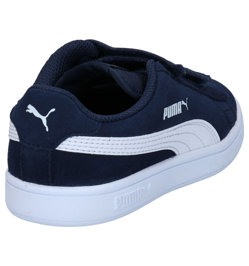 Puma Smash Baskets en Bleu en daim (293446)