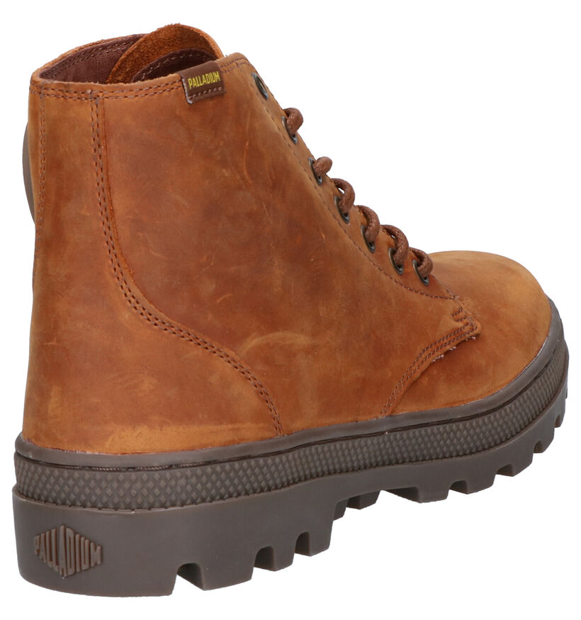 Palladium Bottines en Cognac en nubuck (257833)